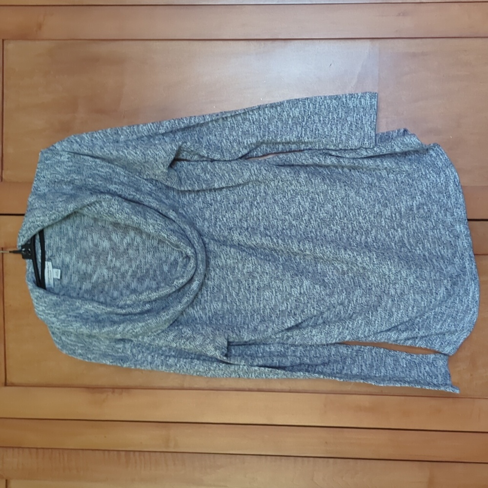 Liz Lange for Target Heathered Gray Cowl Neck Sweater Large